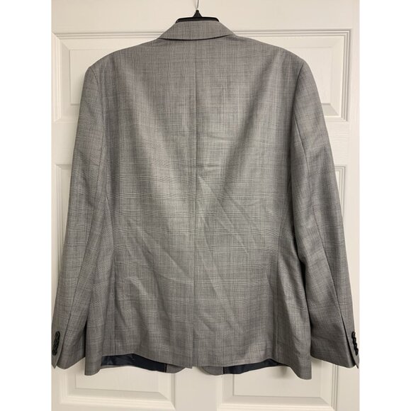 Express Photographer Fitted Plaid Blazer Size 44R Sport Jacket - Picture 3 of 9